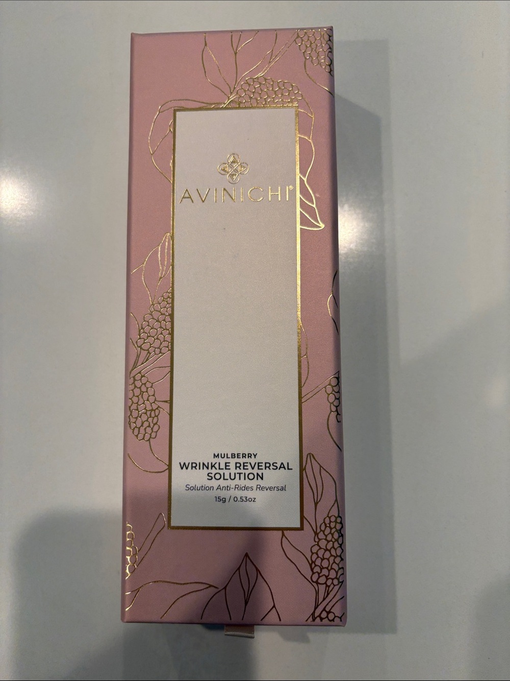Avinichi Mulberry Wrinkle Reversal Solution - Pink & Gold Box
